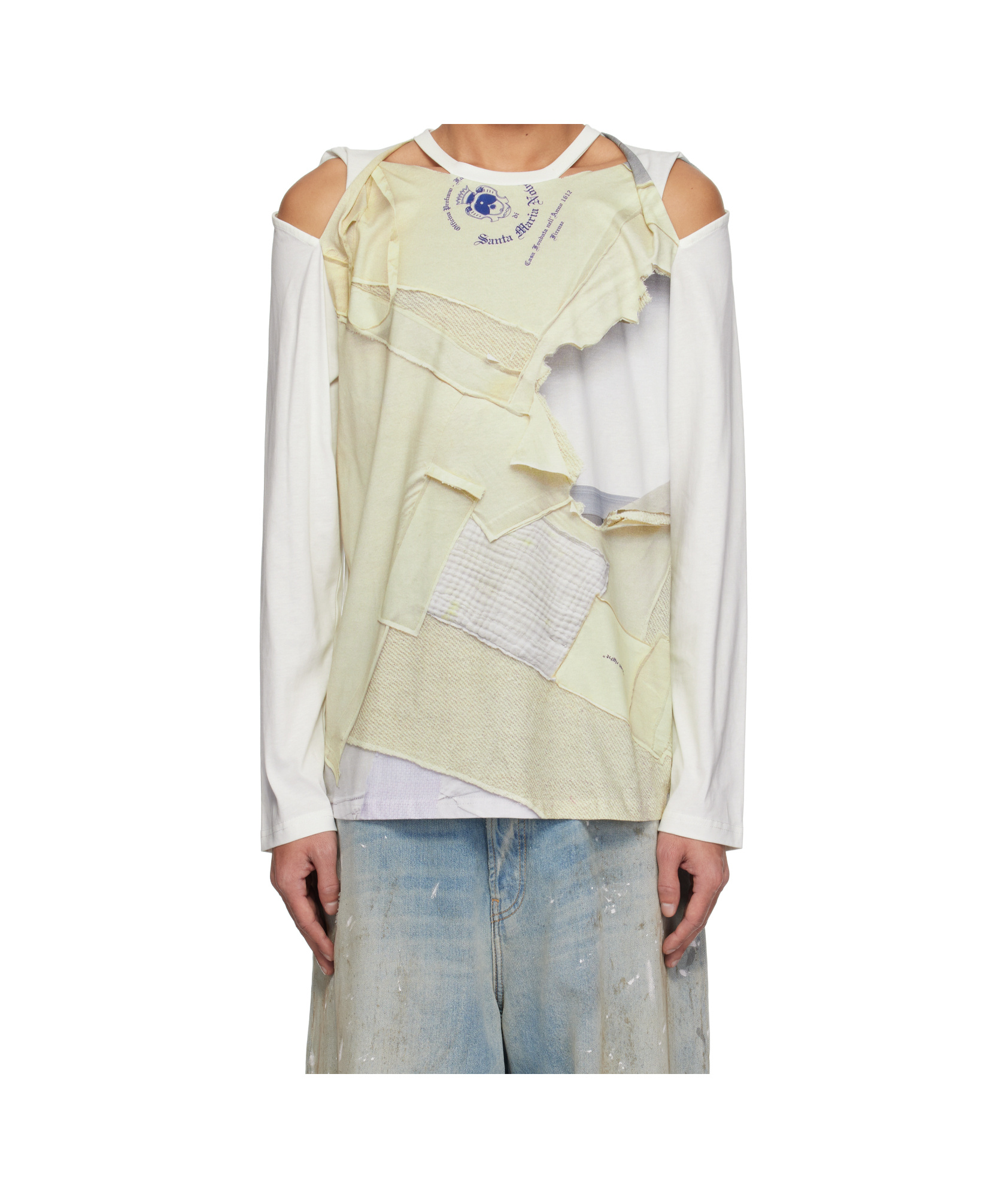 Perks And Mini Off-white Martine Syms Edition Slash Ls T-shirt In White