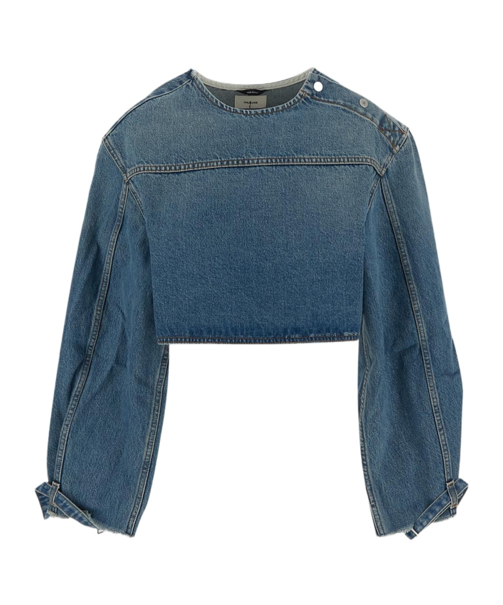 Shop Haikure Denim Top In Blue