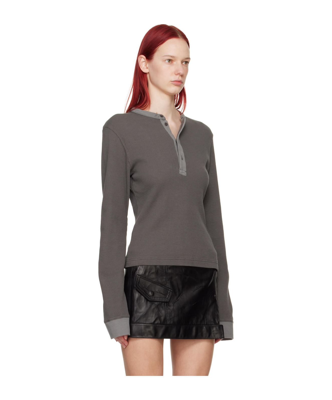 Acne Studios Long-sleeved T-shirt In Black