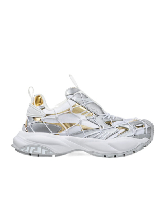 Versace Mercury M_vs_03 Metallic Sneakers In White