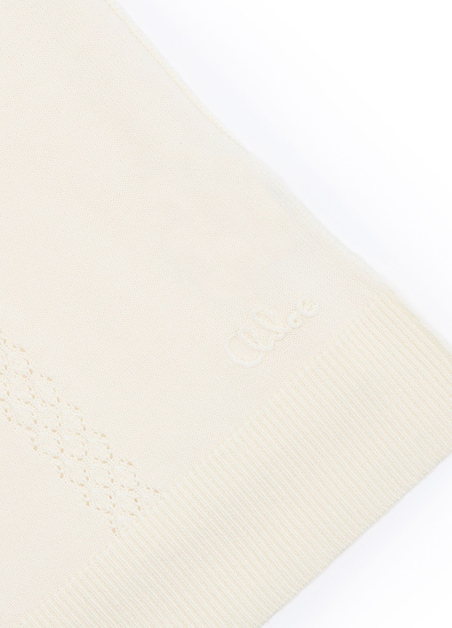 Shop Chloé Rectangular Scarf In White