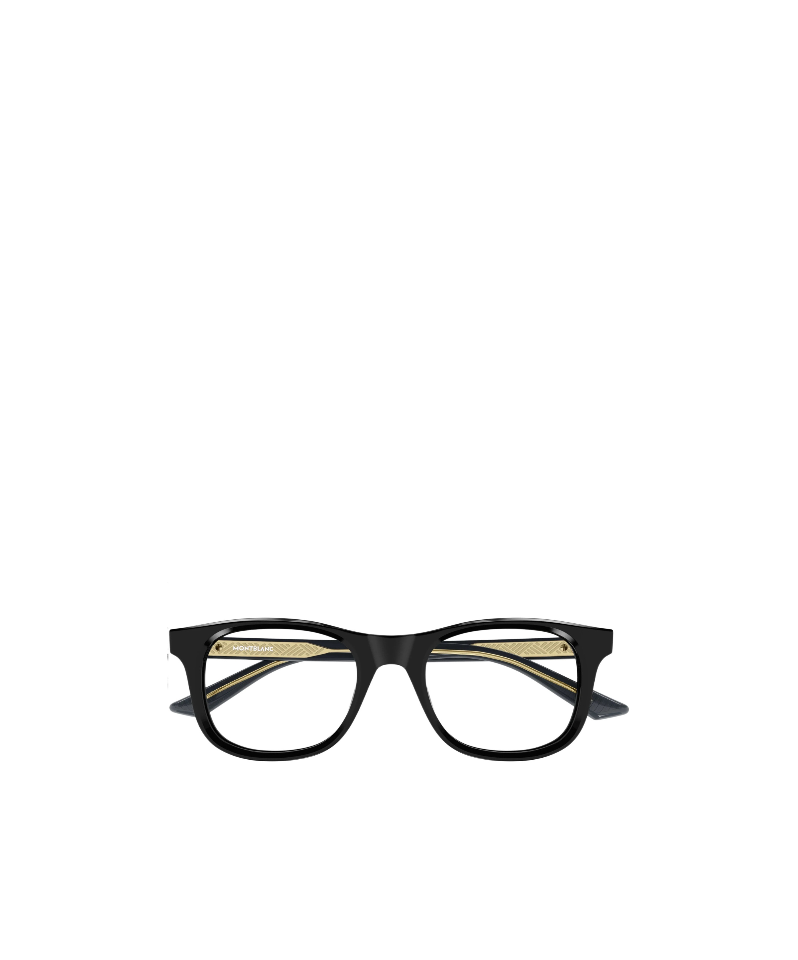 Montblanc Eyewear Square Frame Glasses In Black