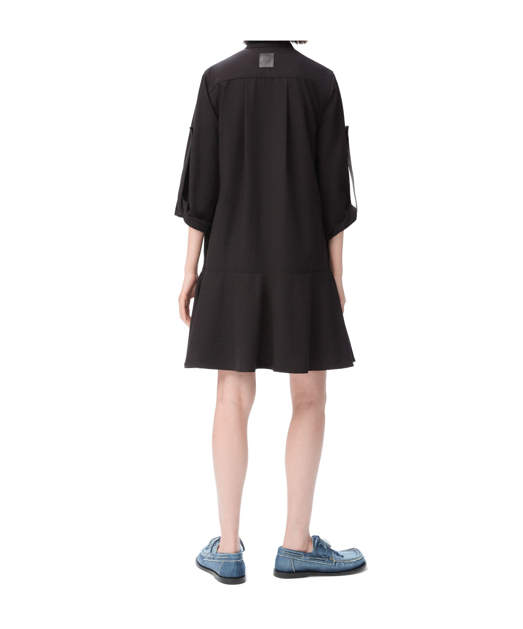 Loewe Round-neck Dress In Black