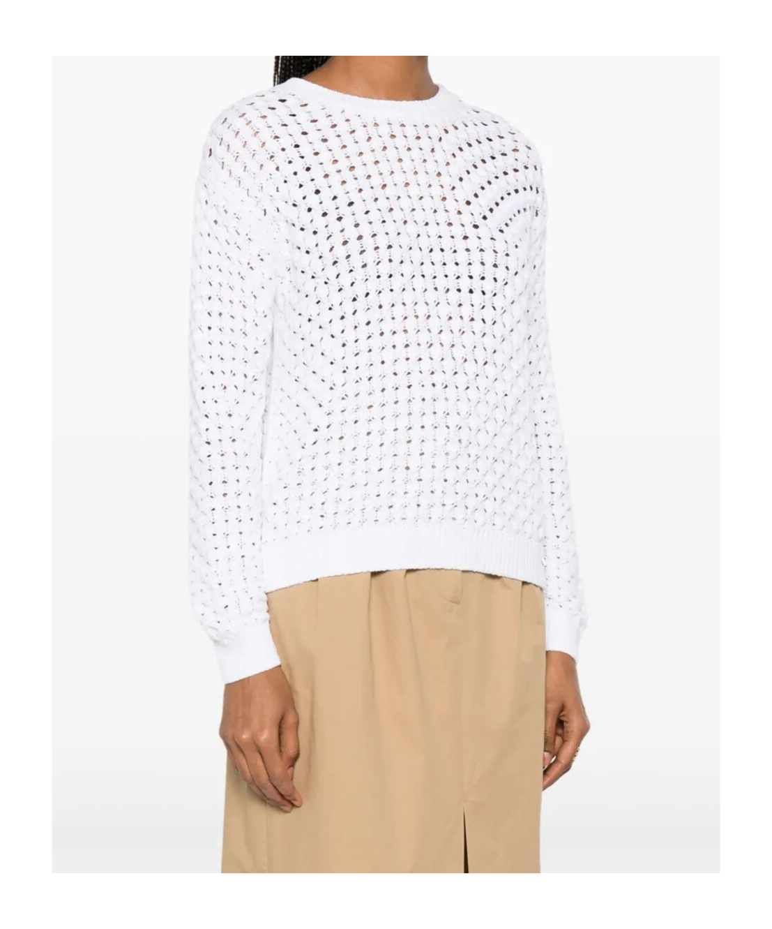 Herno Open-knit Sweater Clothing In White