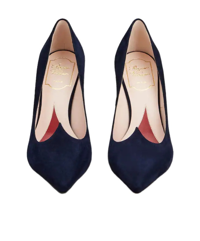 Roger Vivier I Love Vivier Pumps In Suede In Blue