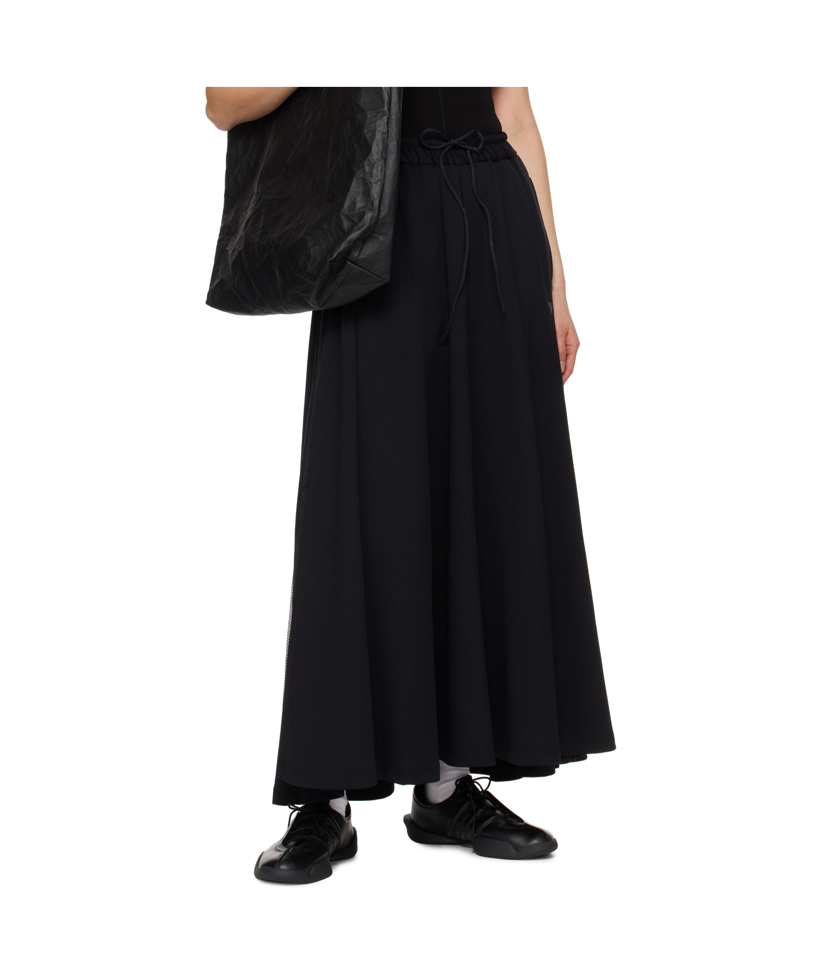 Y-3 Y 3 'y 3 Rayon Twill Wide' Pants In Black