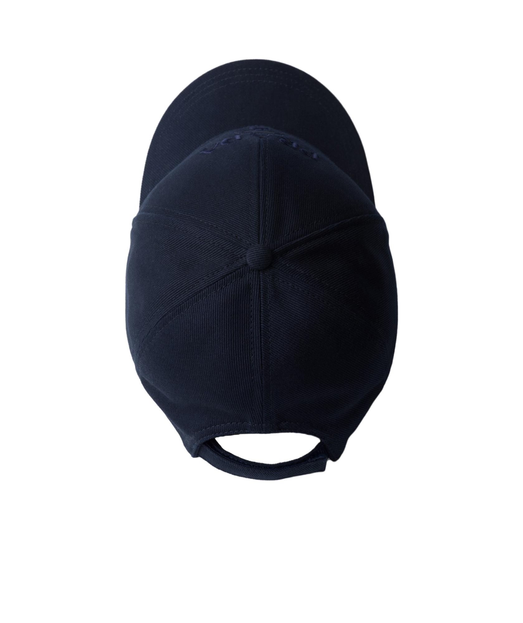 Prada Mens Black Drill Logo-embroidered Cotton-canvas Baseball Cap Xl In Black