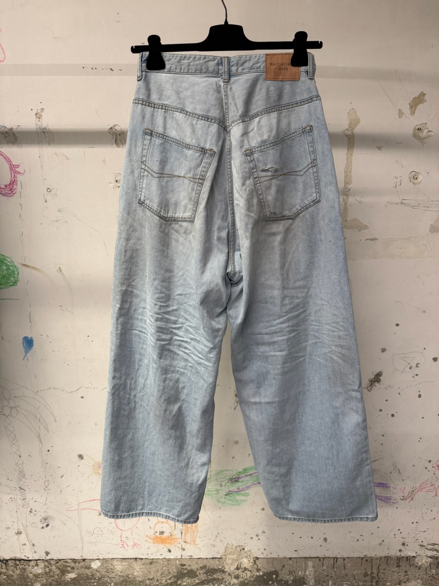 Balenciaga Bagyy Jeans In Gray