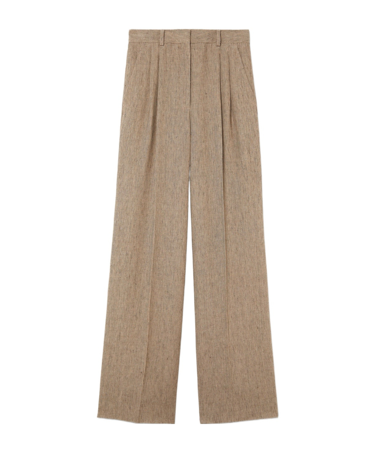 Loro Piana Nyack Trousers In Brown Chevron