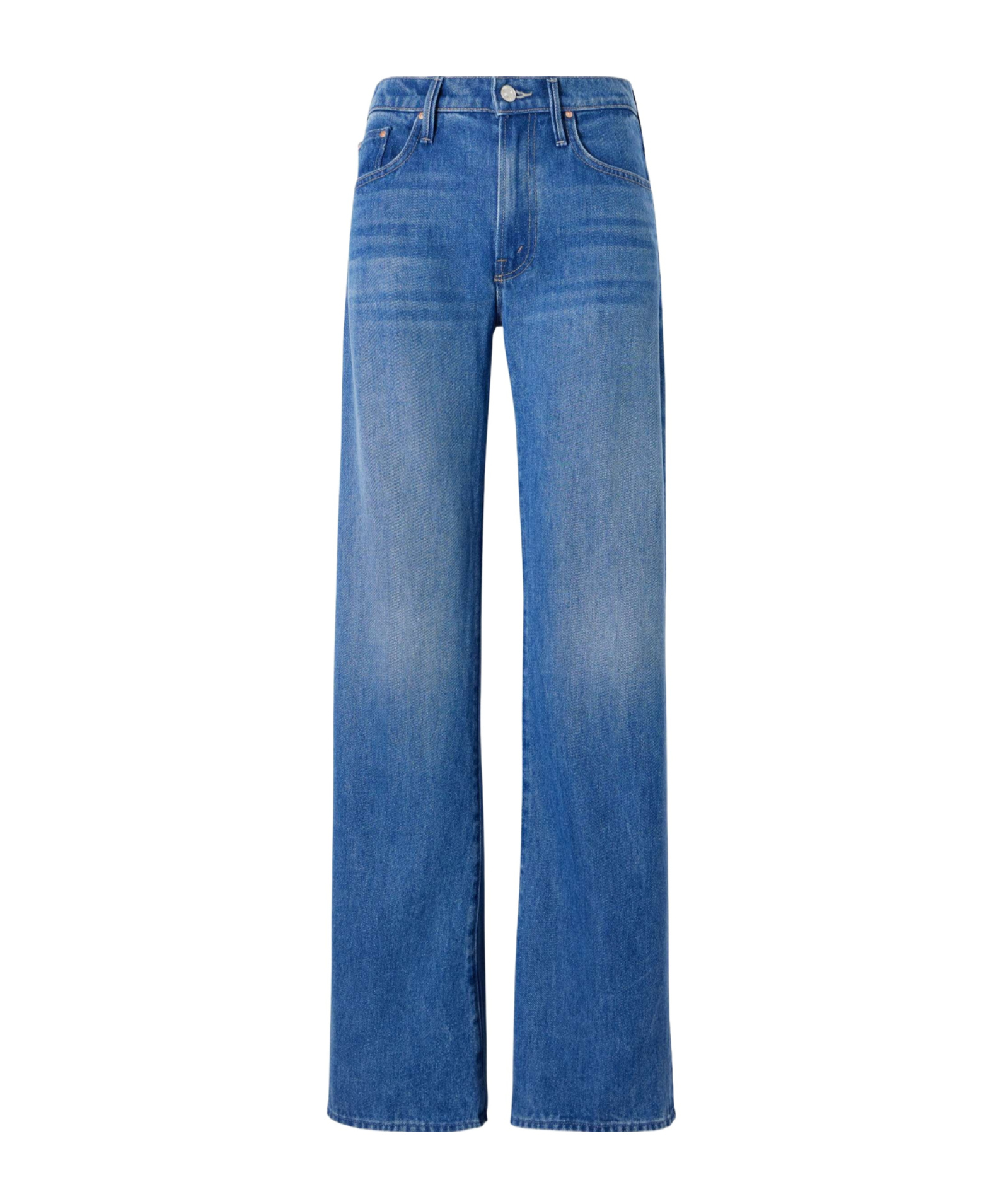 Mother Lasso Sneak Straight-leg Jeans In Blue
