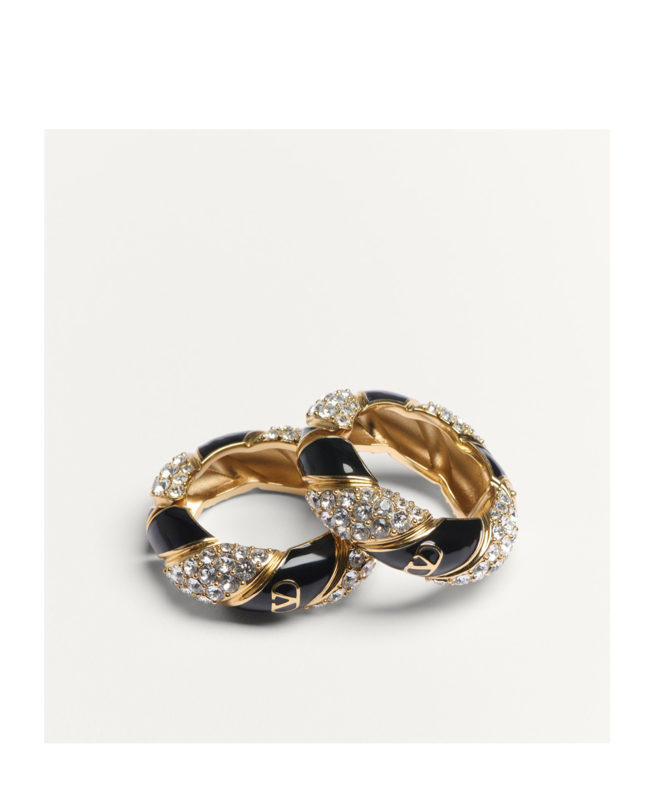 Valentino Loop Earrings In Yellow