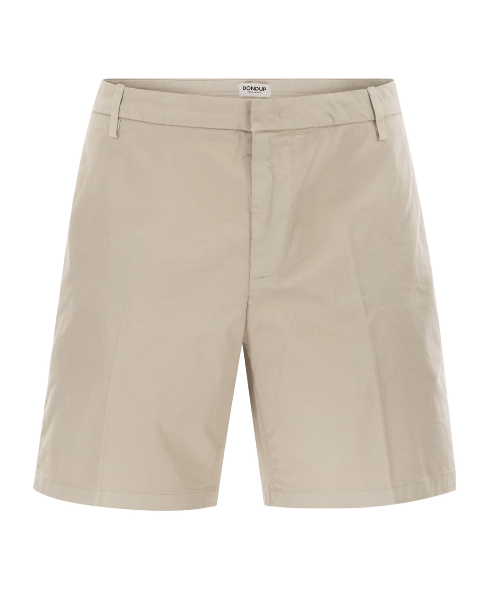 Dondup Manheim Cotton Gabardine Bermuda Shorts In Brown