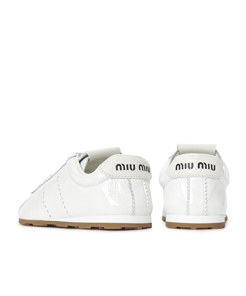 Miu Miu Plume Technical Fabric And Suede Sneakers In Multi
