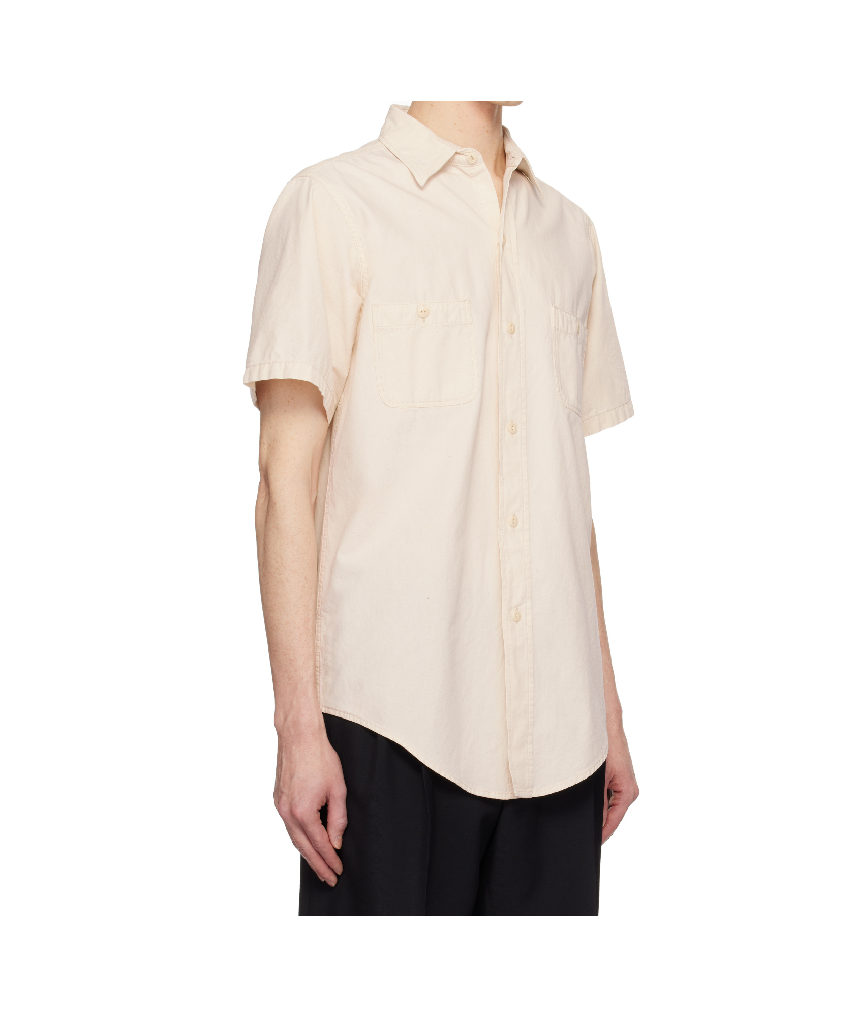 MAISON MARGIELA SHORT-SLEEVE CHEST-POCKET SHIRT