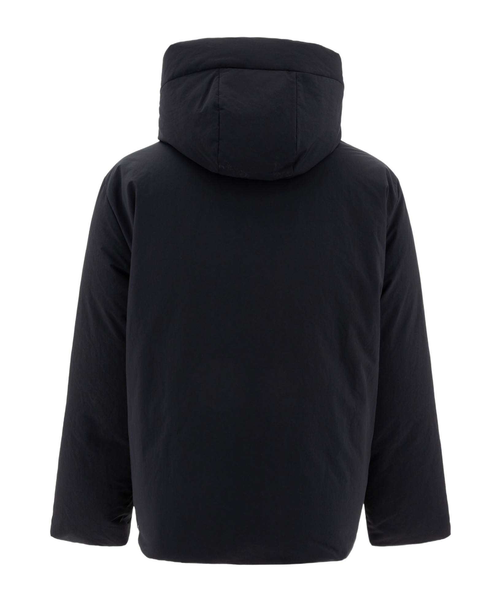 Jil Sander Virgin-wool Hooded Jacket In Black