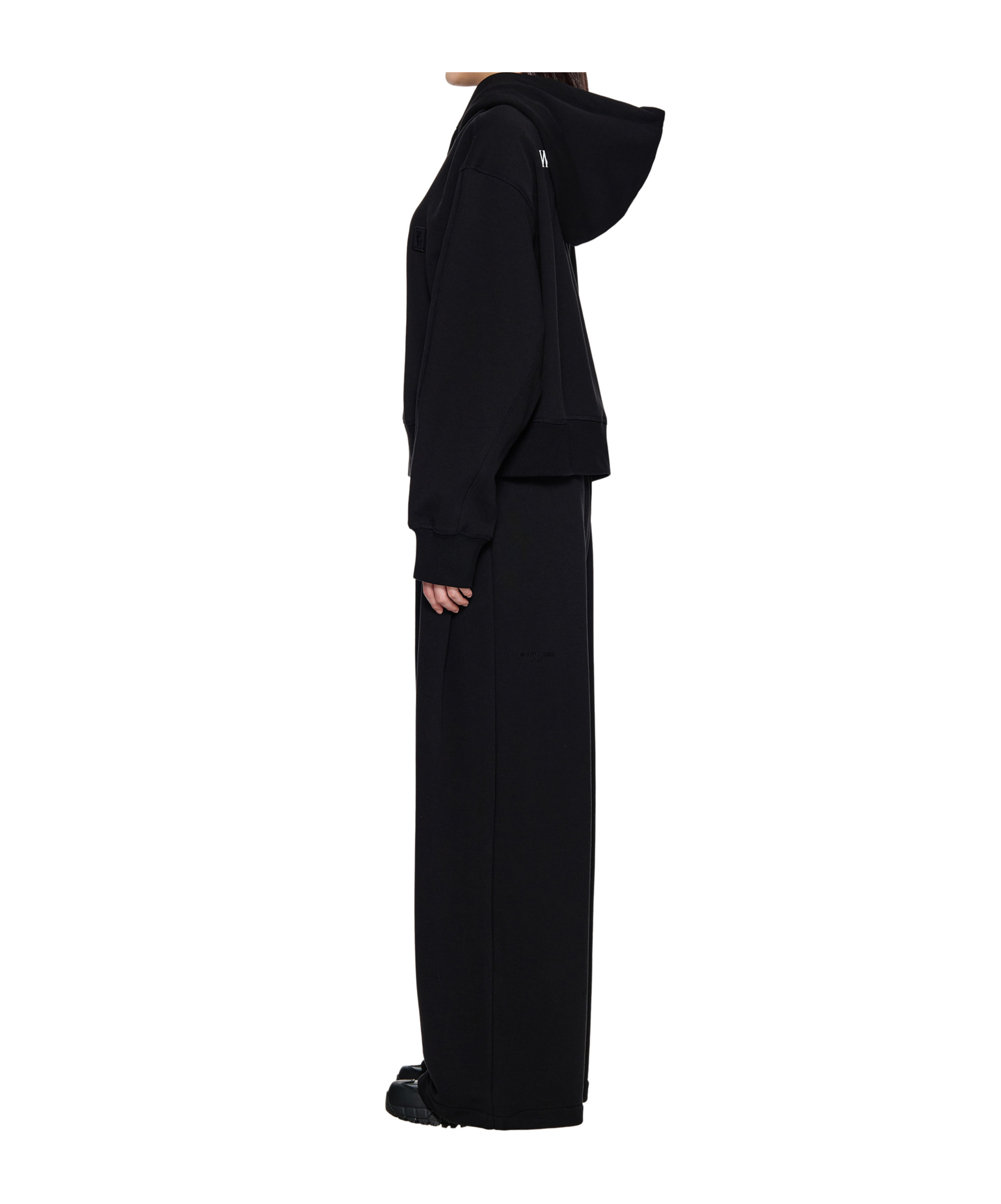 Wooyoungmi Logo Hooded Sweatshirt In Black