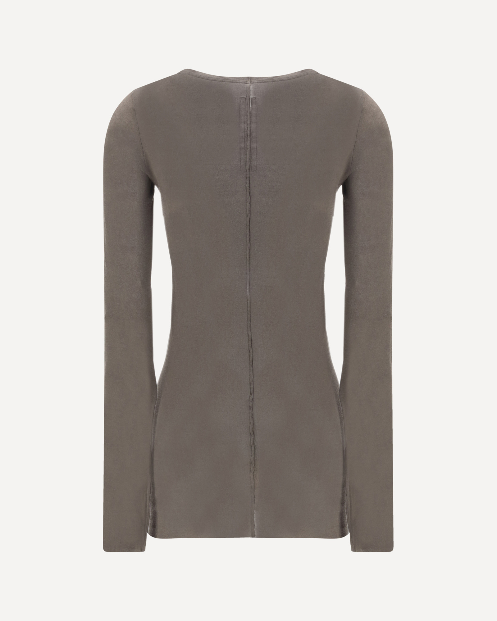 Rick Owens Cotton Crew Neck Slim Fit Jersey In Brown
