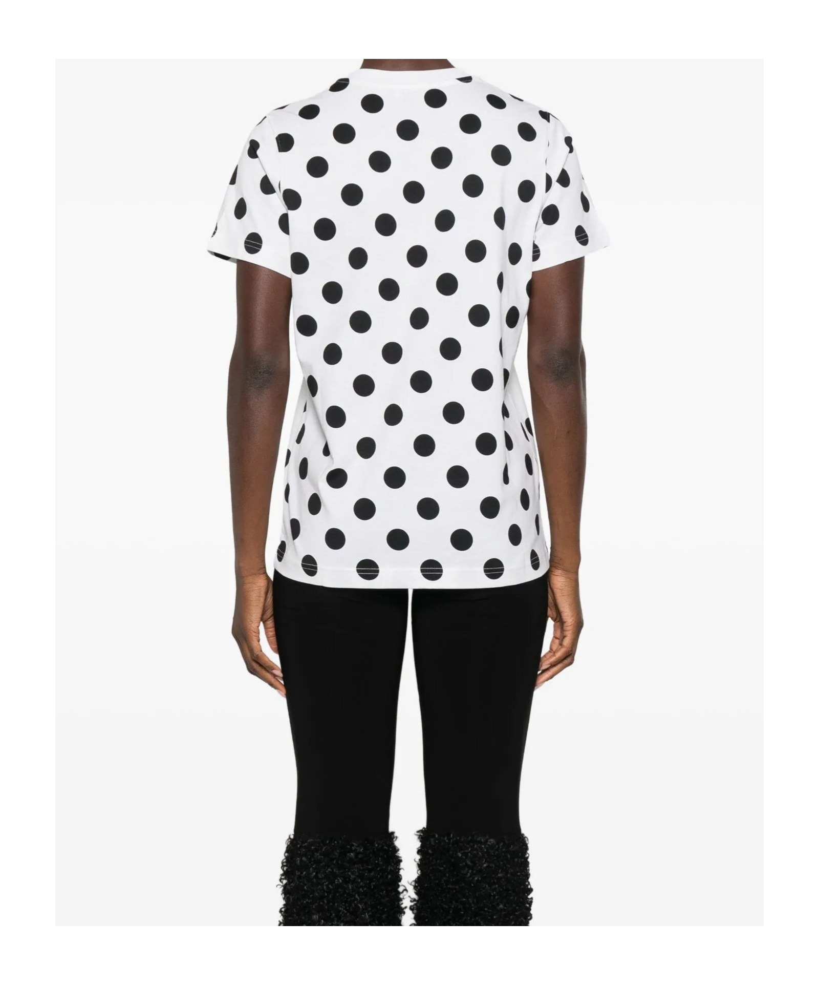 Moschino Teddy Polka-dot T-shirt In White