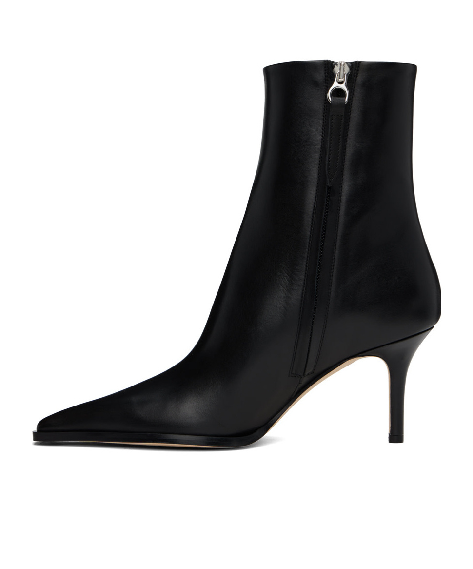 Aeyde Pointed Short Boots In Black