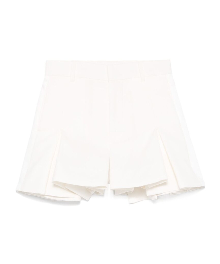 Sacai Pleated Shorts In White