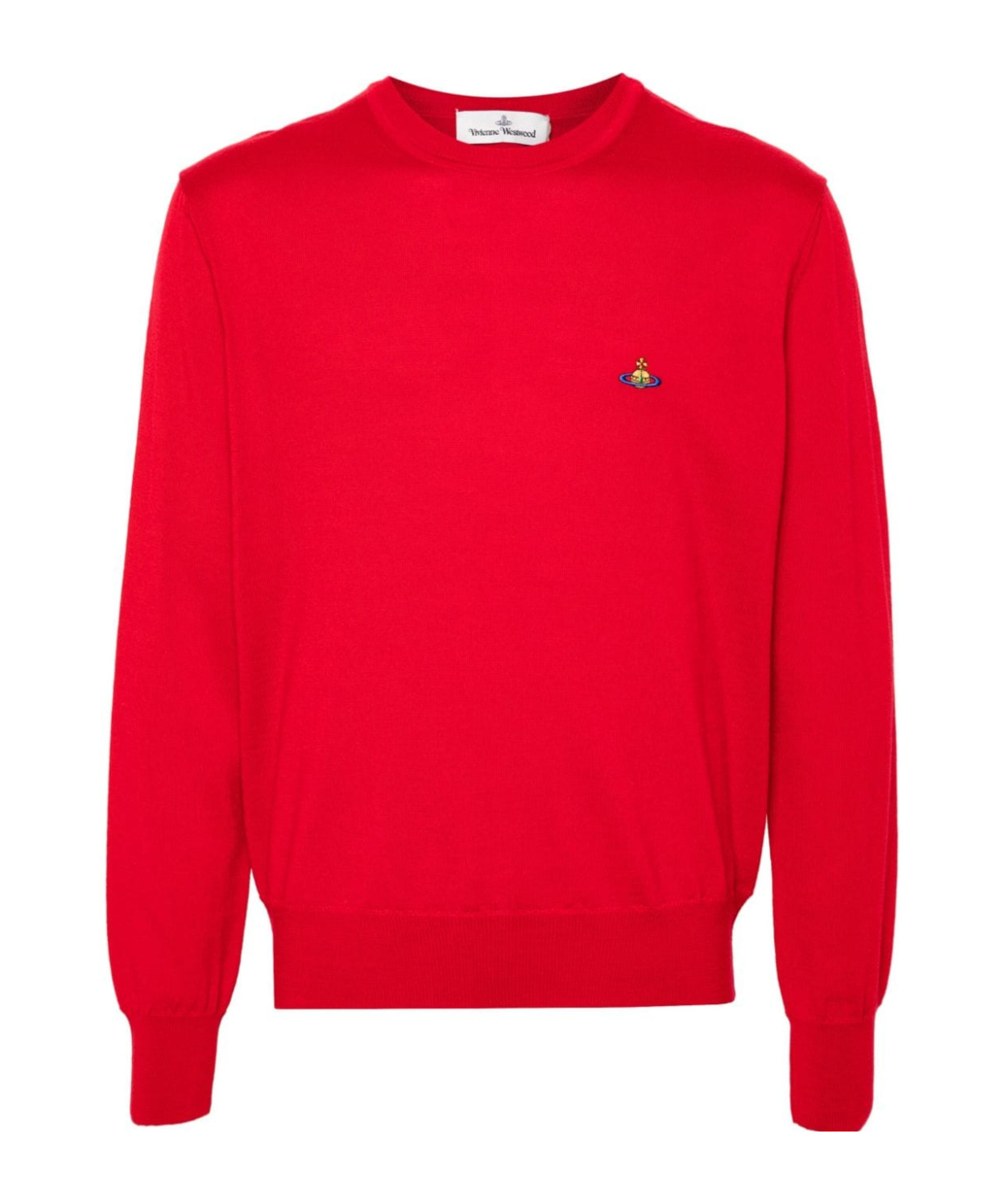 Vivienne Westwood Wool Knit Crewneck Sweater In Red