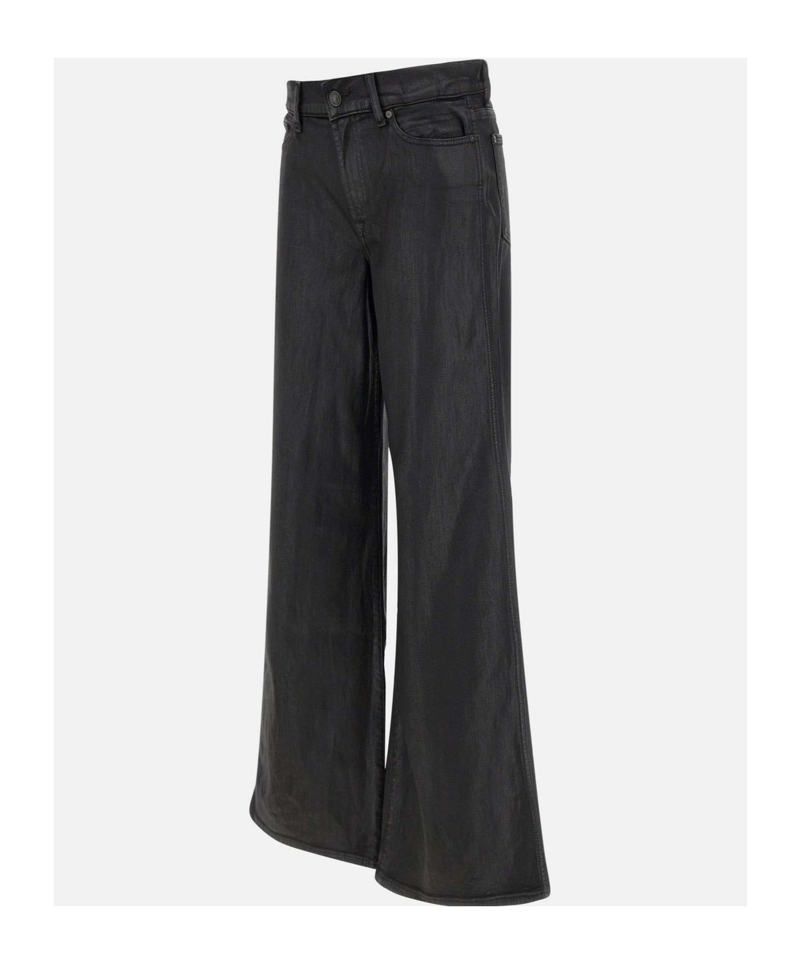 7 For All Mankind Trousers In Black