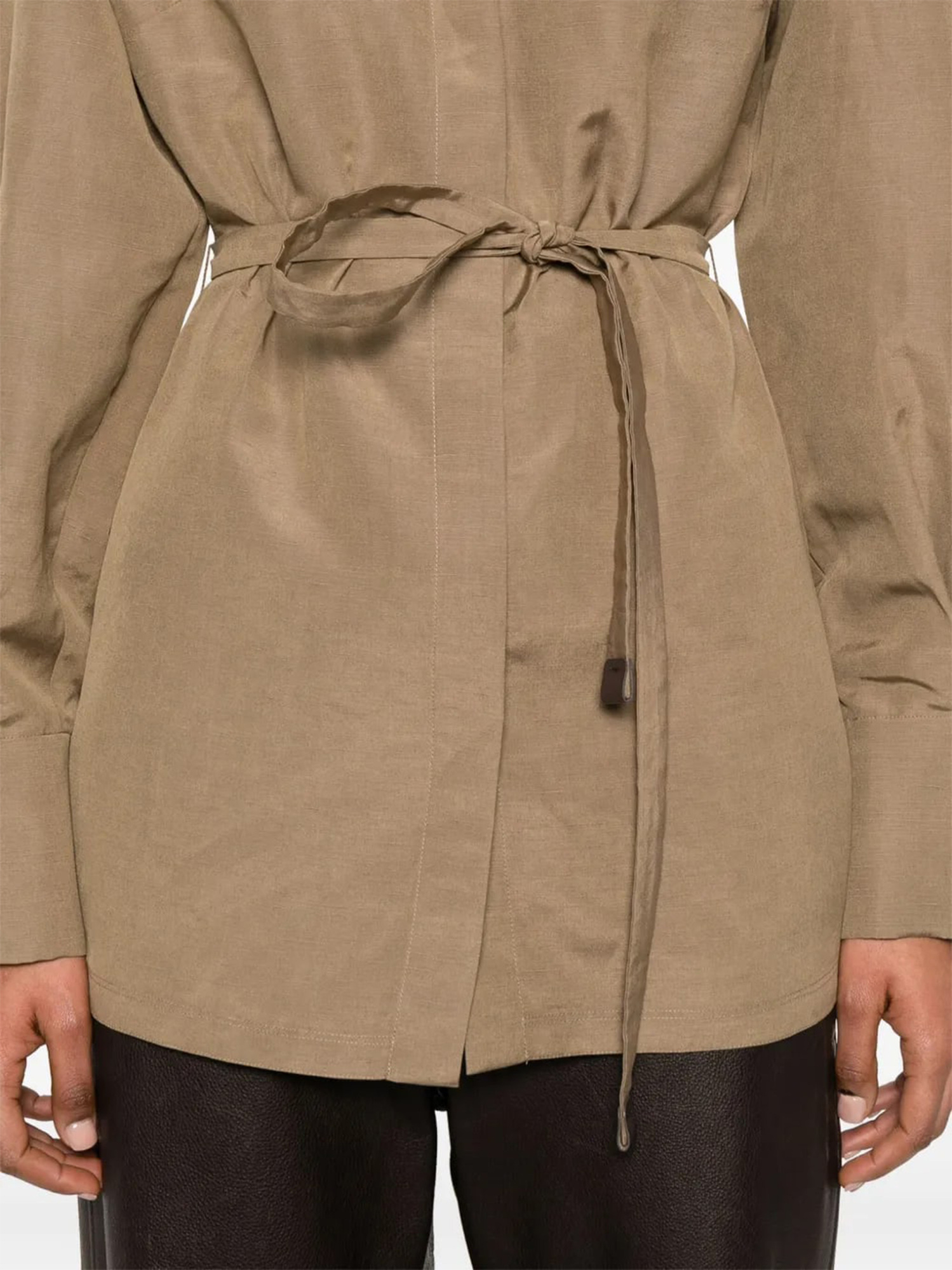 Max Mara Long Sleeve Casual Jacket In Nude
