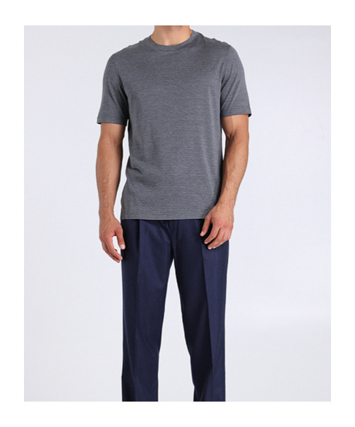 Brunello Cucinelli Mélange-effect T-shirt In Gray