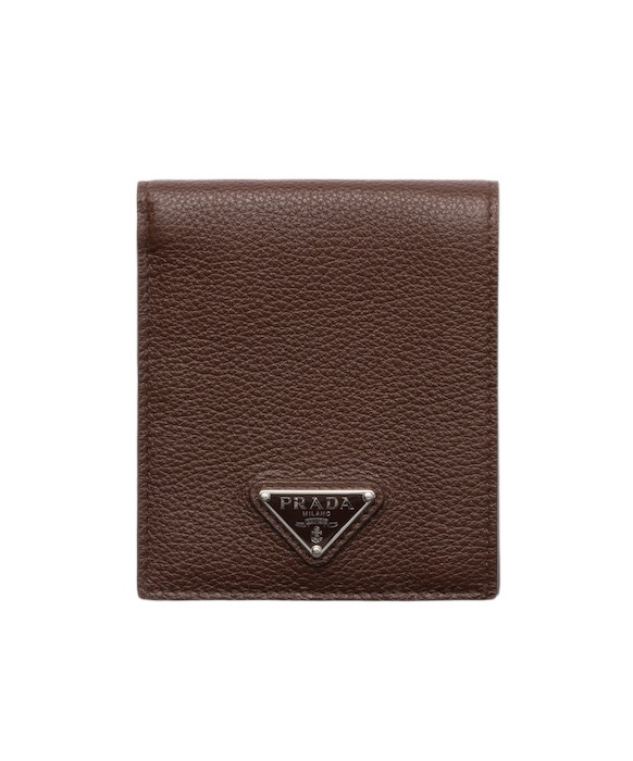 Prada Logo-plaque Leather Cardholder