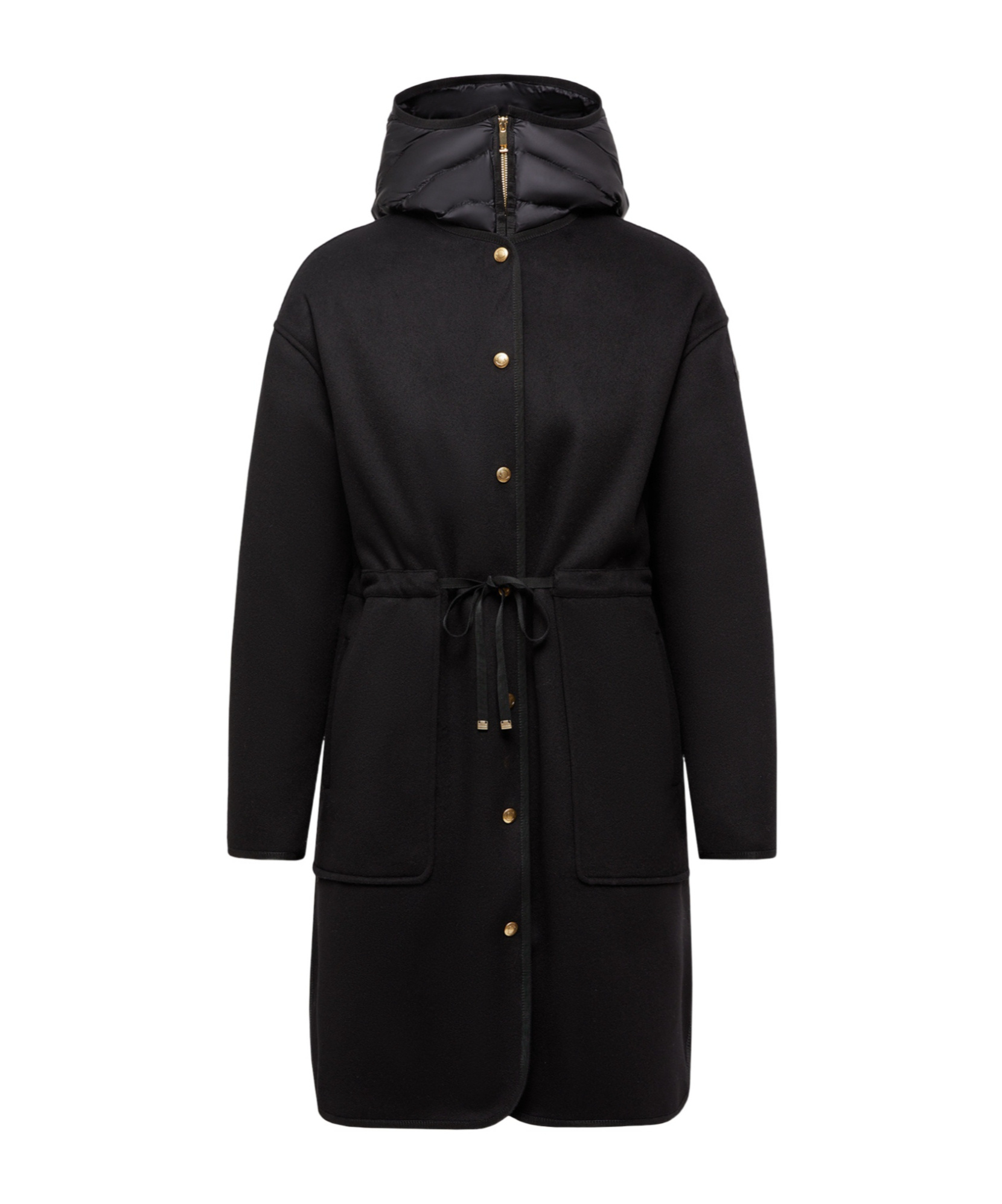 Moncler Doudoune Longue 3-en-1 En Laine Et Cachemire Bonreposse In Black