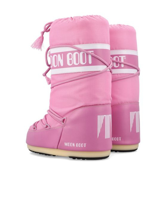 Moon Boot Icon Lace-up Snow Boots In Pink