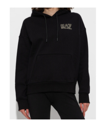EA7 RAISED-LOGO HOODIE 