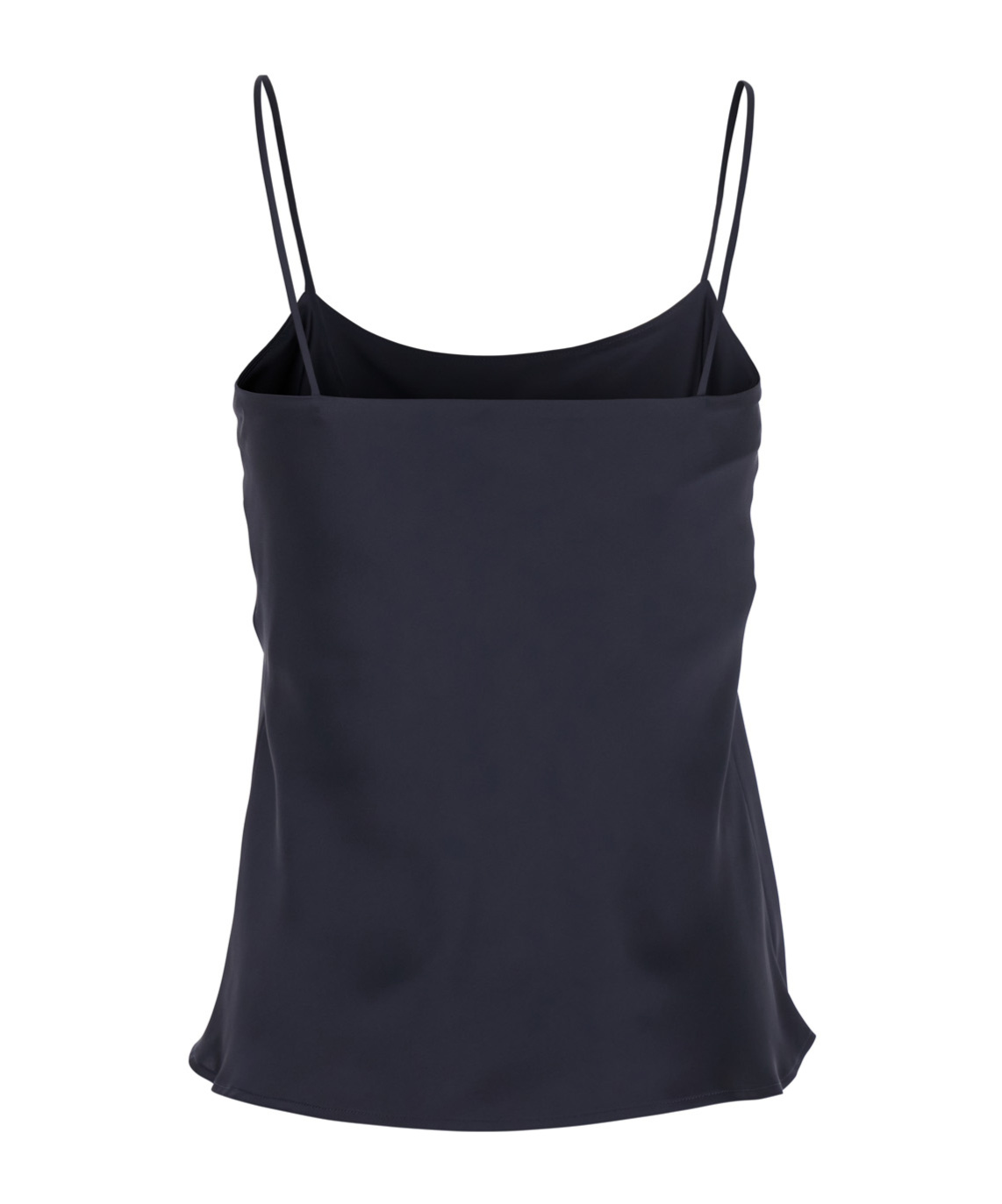 Herno Blue Top With Spaghetti Straps In Satin Woman