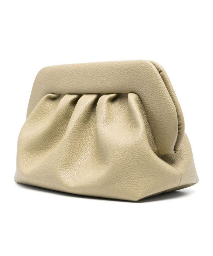 Themoirè Bios Vegan Leather Clutch In Nude