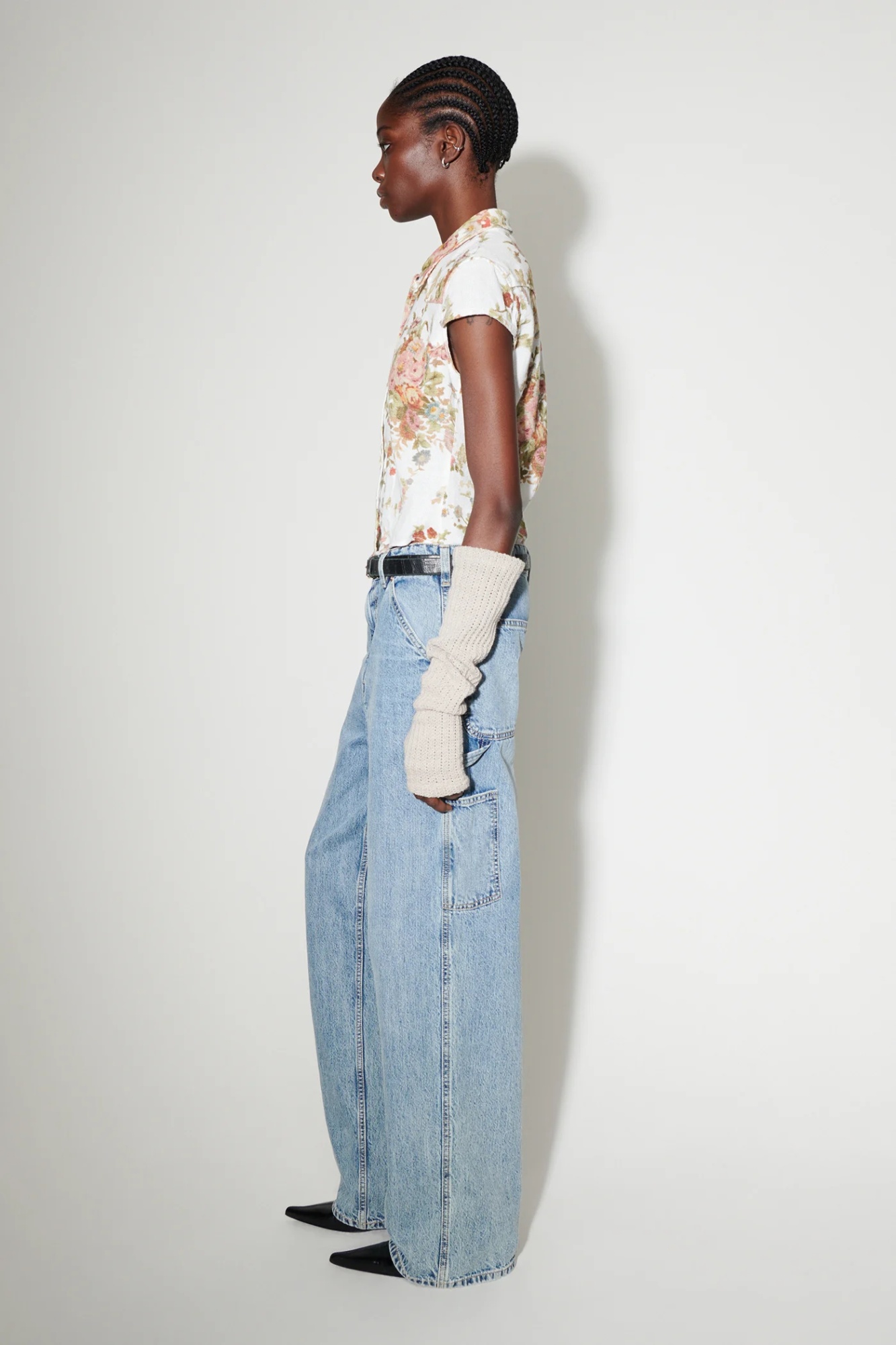 Our Legacy High-rise Wide-leg Jeans In Blue