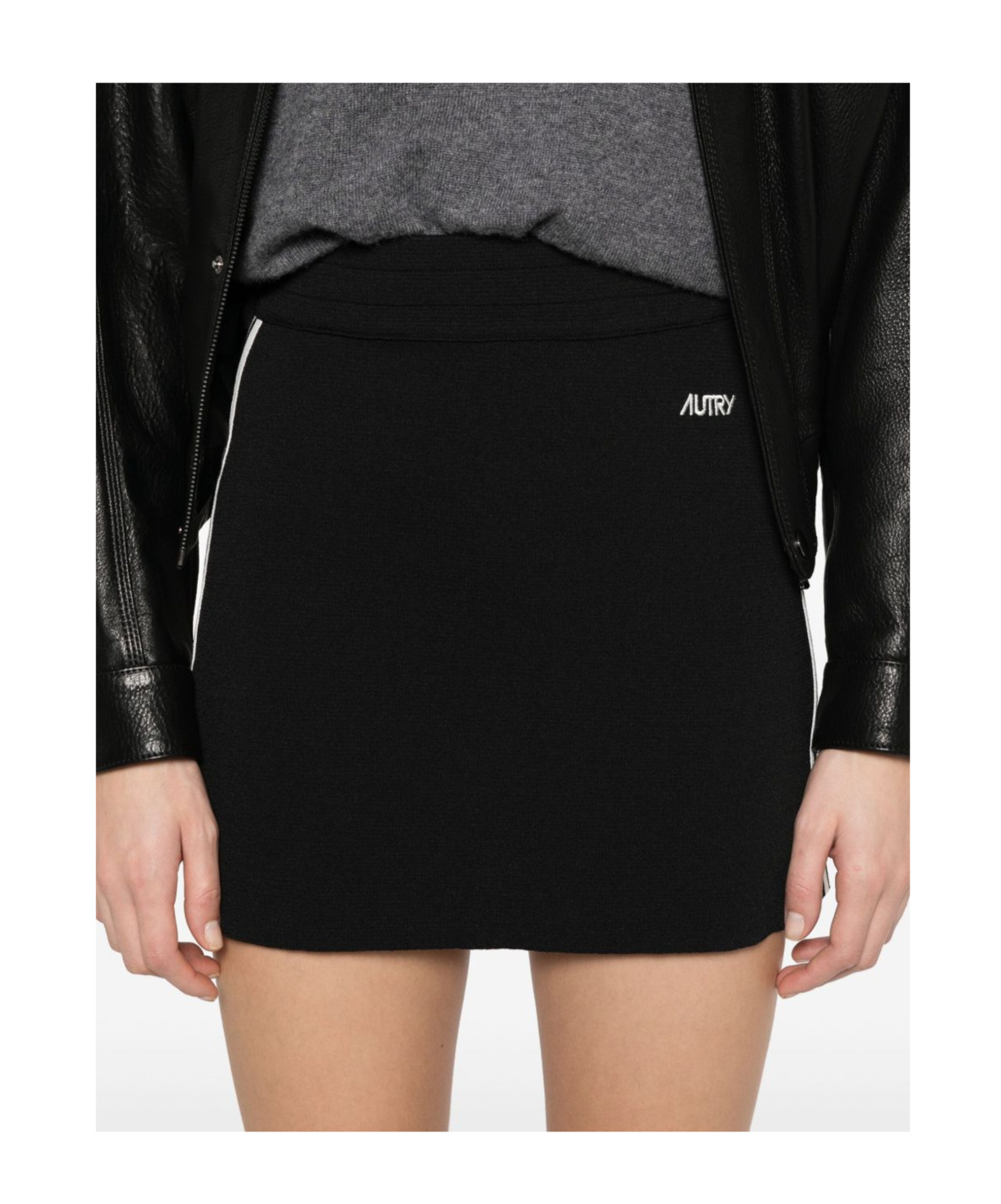 Autry Skirt With Bands On The Sides