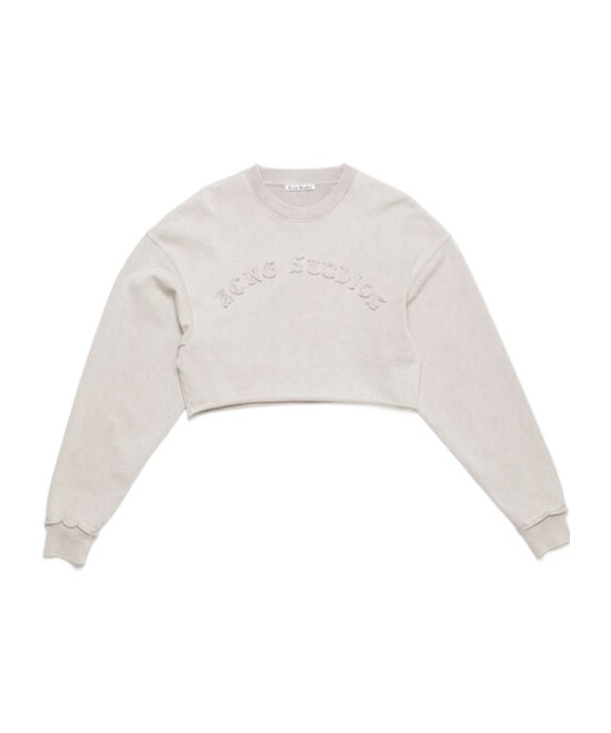 Acne Studios Logo-embroidered Sweatshirt In White