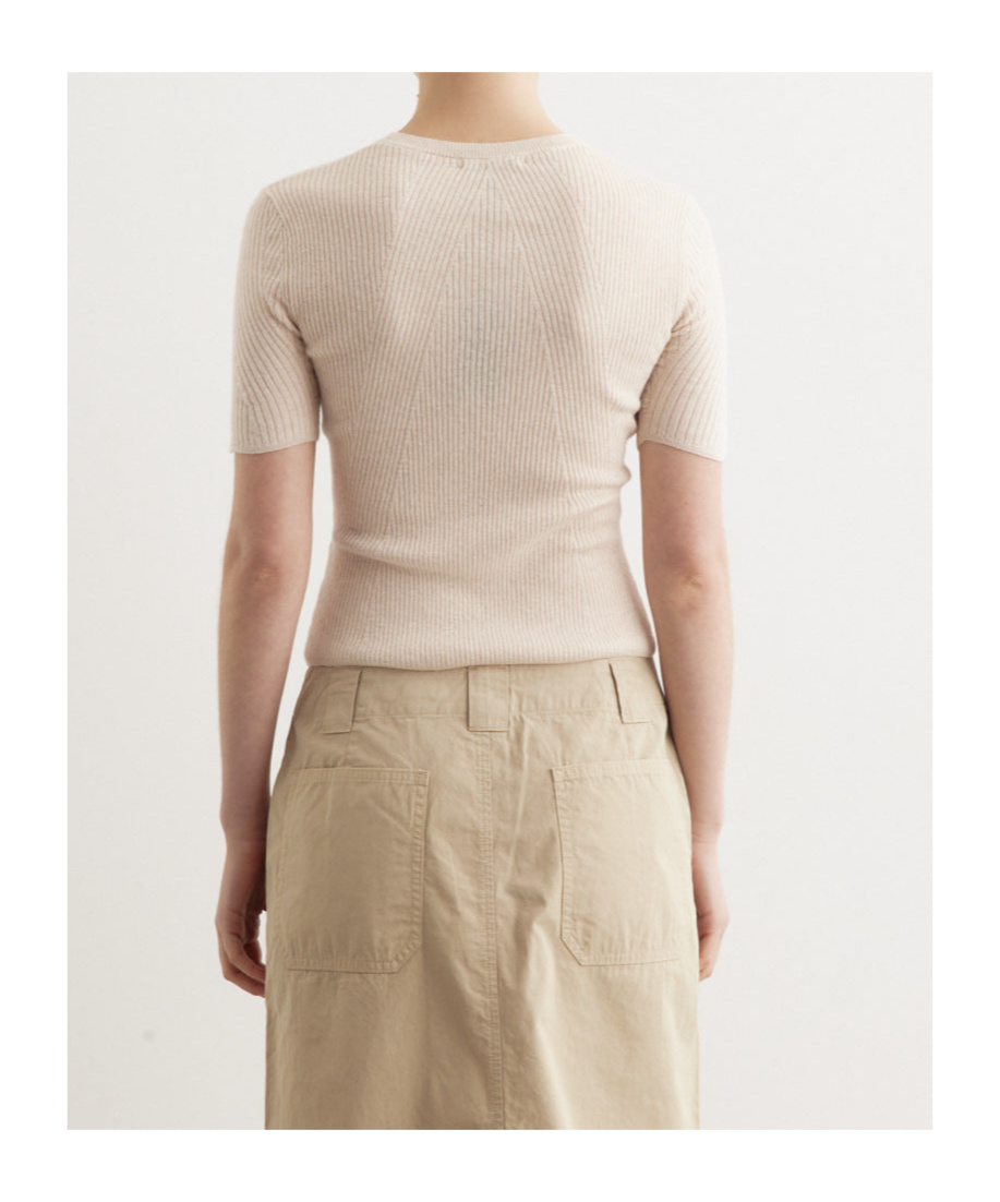 Rag & Bone Ribbed-knit T-shirt In White