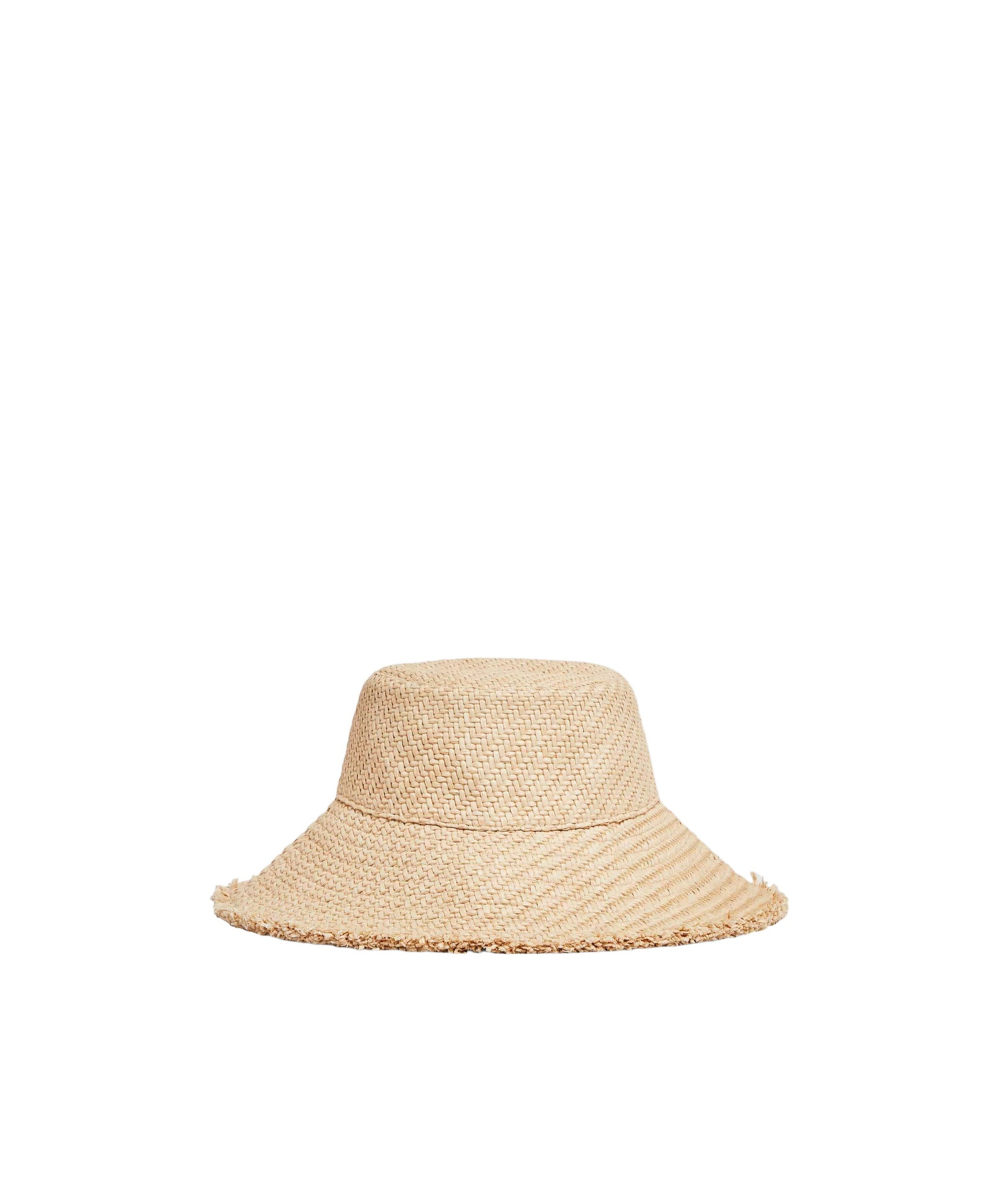 Moncler Logo-patch Woven Bucket Hat In Nude