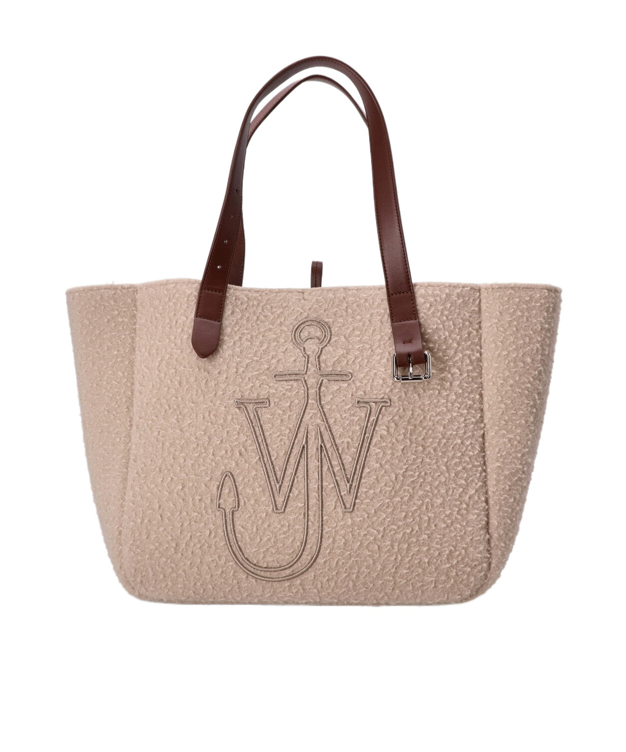 Jw Anderson Logo Embroidered Shopper Bag