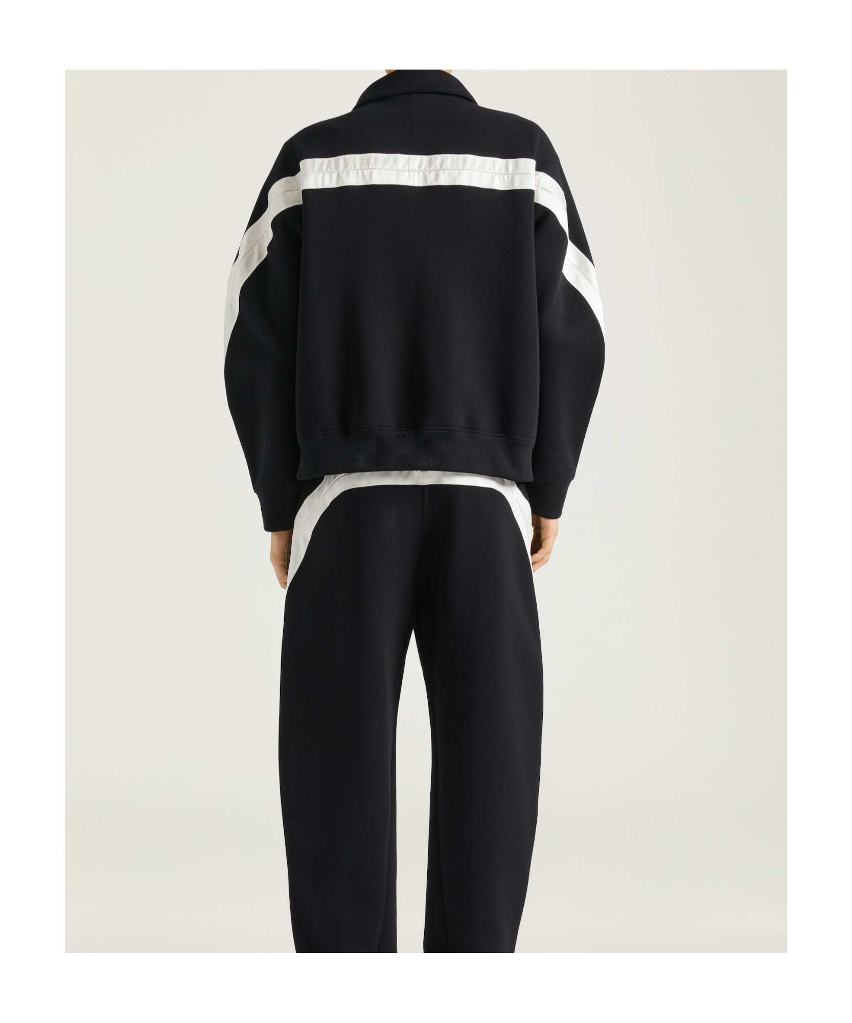Givenchy Mens Black Open Seam Contrast Zip-through Cotton-jersey Track Jacket In Black