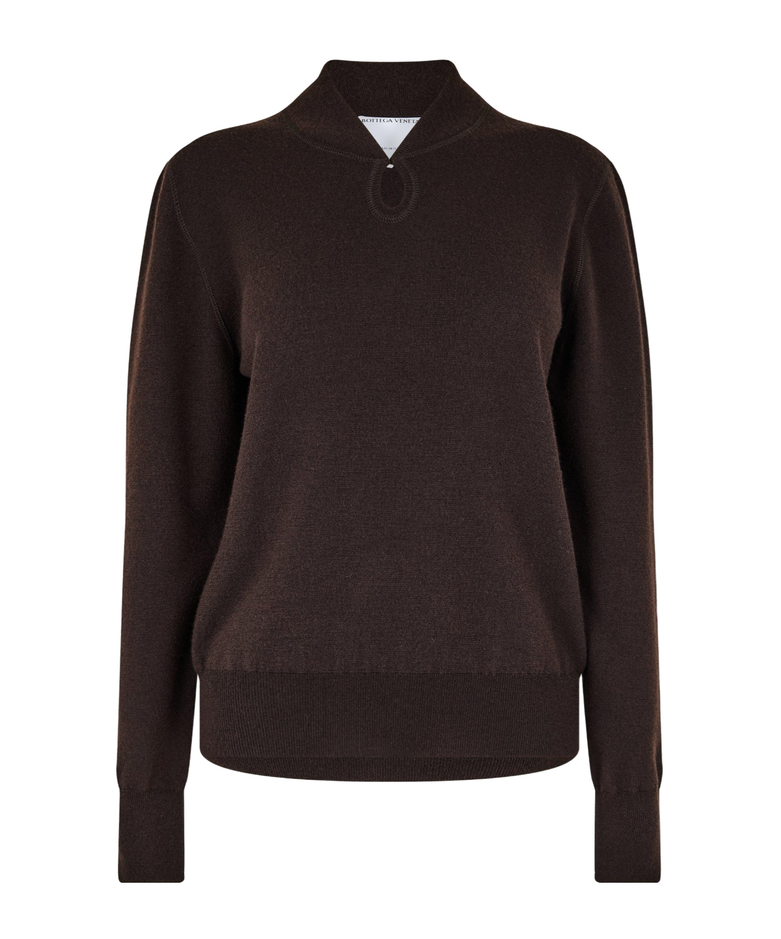 Bottega Veneta Simple Knitted Sweater In Black