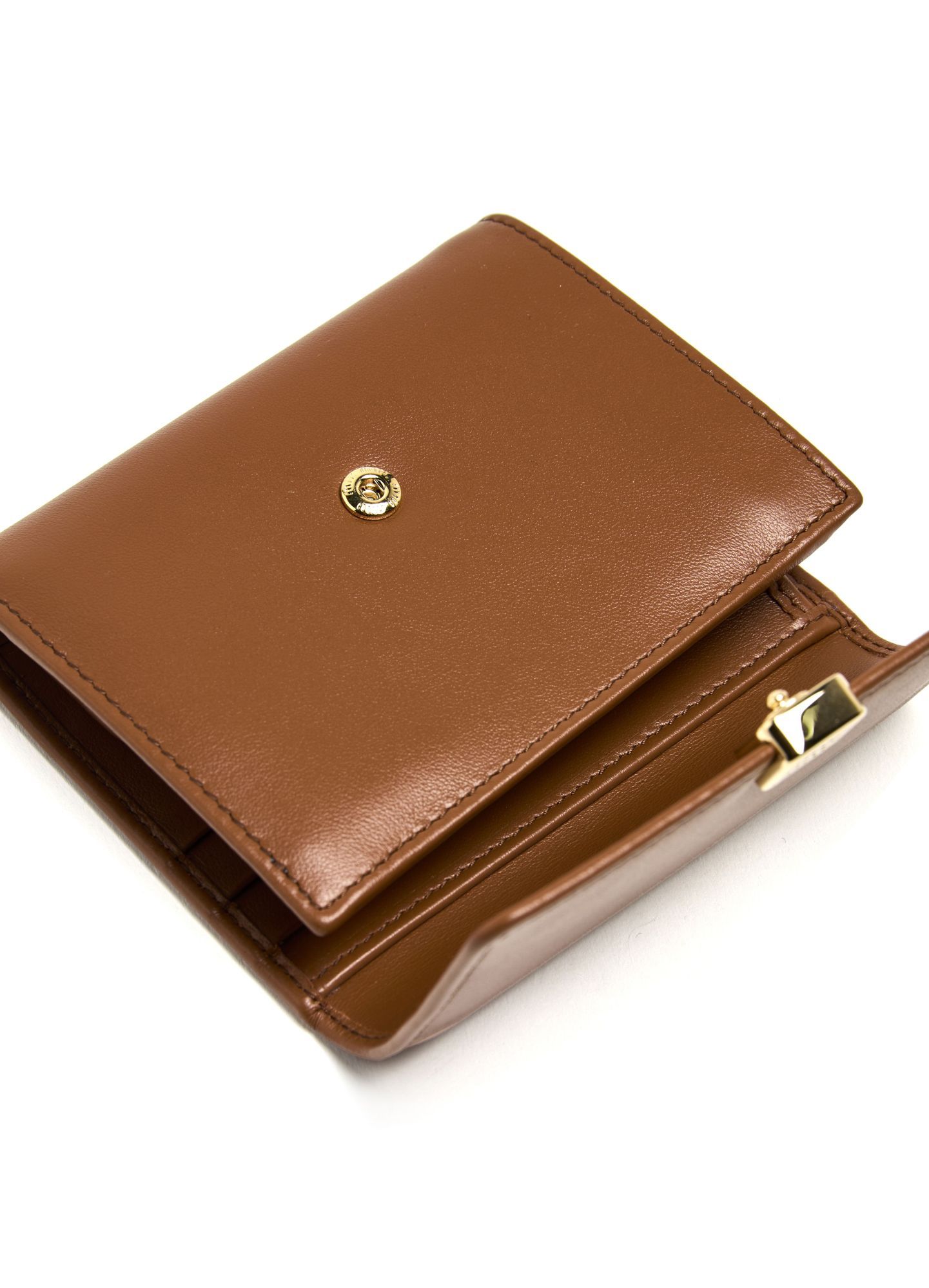 Miu Miu Small Flip Wallet In Brown