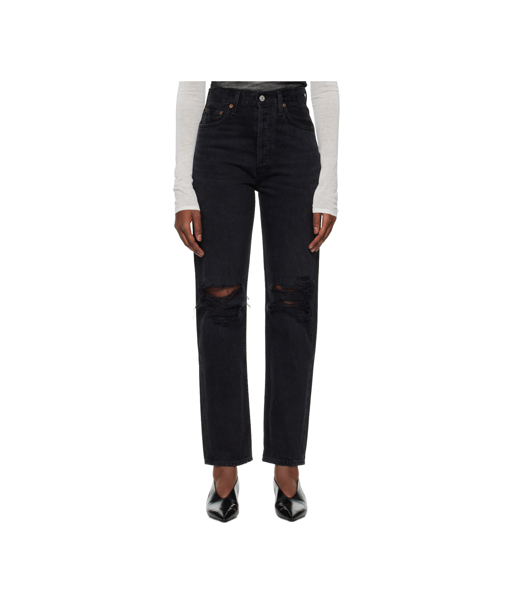 Agolde 90's Pinch Waist In Black
