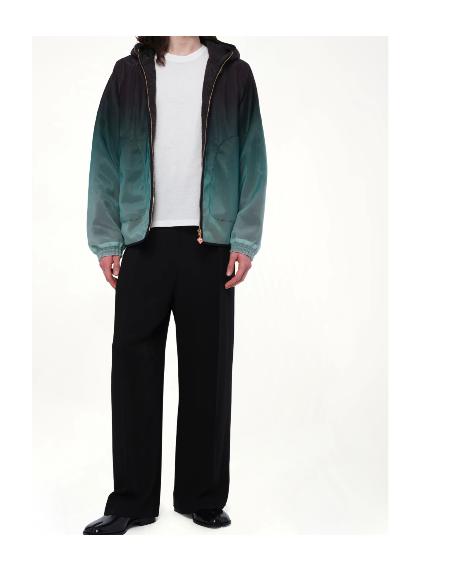 Casablanca Ombre-effect Hooded Jacket In Multi