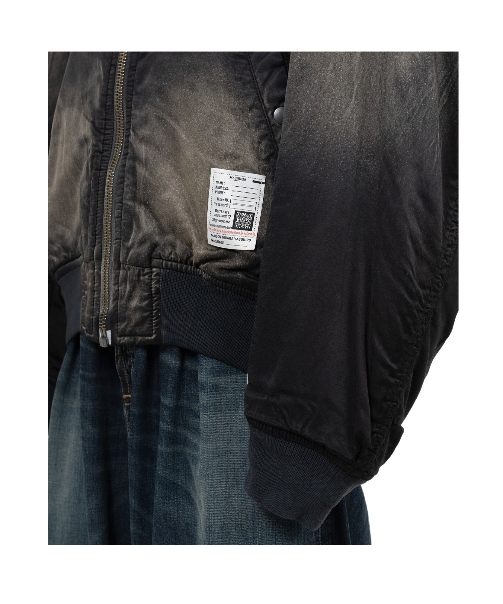 Miharayasuhiro Aged Flight Jacket In Black