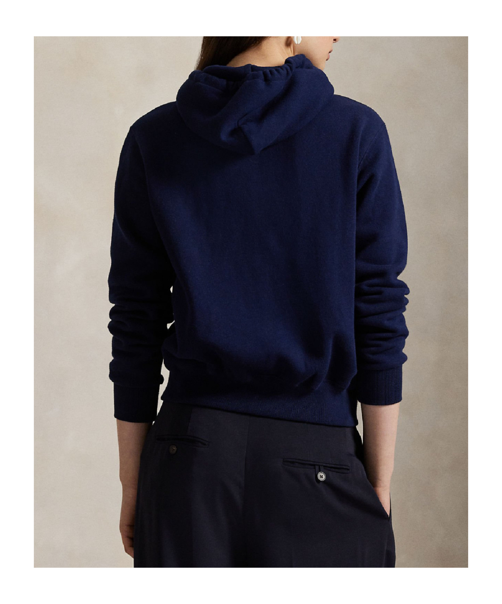 Polo Ralph Lauren Zip-up Drawstring Hoodie In Blue