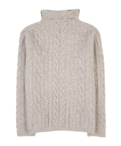Max Mara Long-sleeved Sweater In Nude