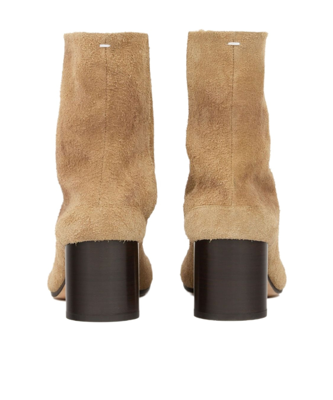 Maison Margiela Suede Ankle Boots In Neutral