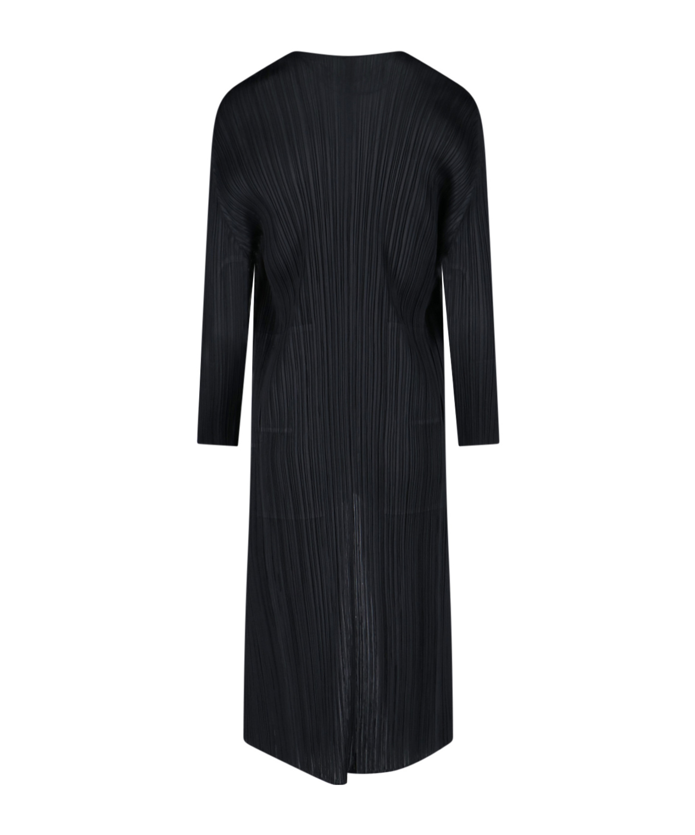 Issey Miyake Lissetting Coat Open In Black
